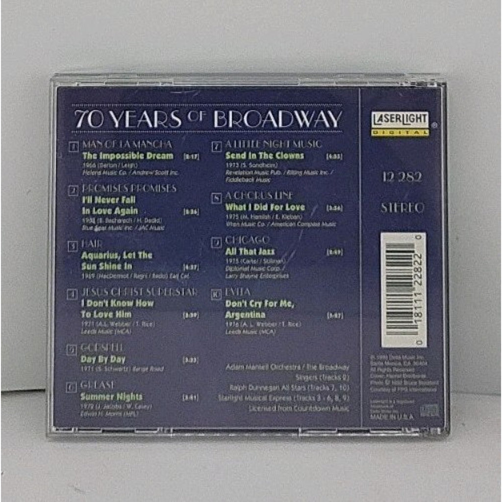 70 Years of Broadway, Vol. 4 by Various Artists (CD, Mar-1994, Laserlight)
