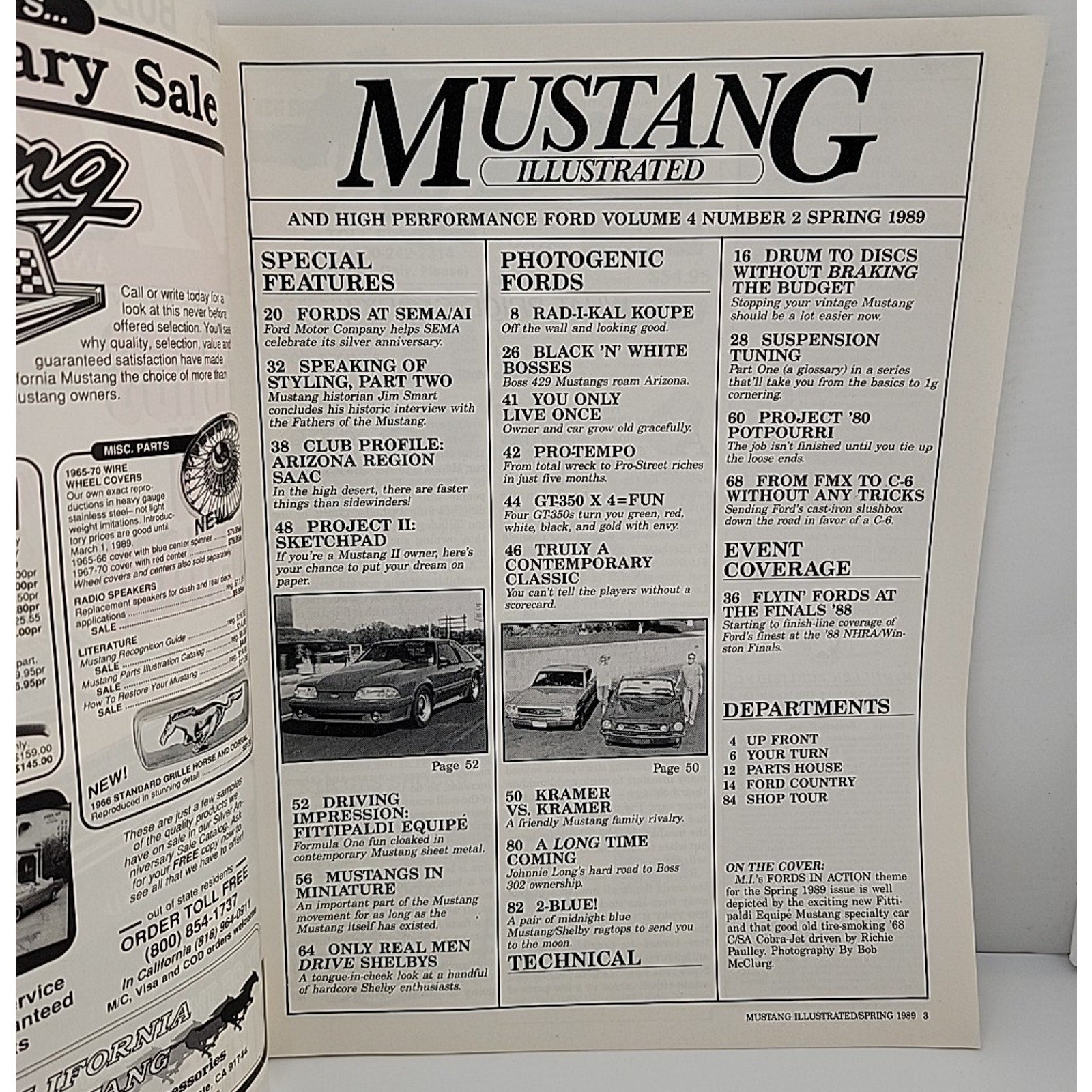 Mustang Illustrated Spring 1989 Vol. 4 No. 2 Magazine