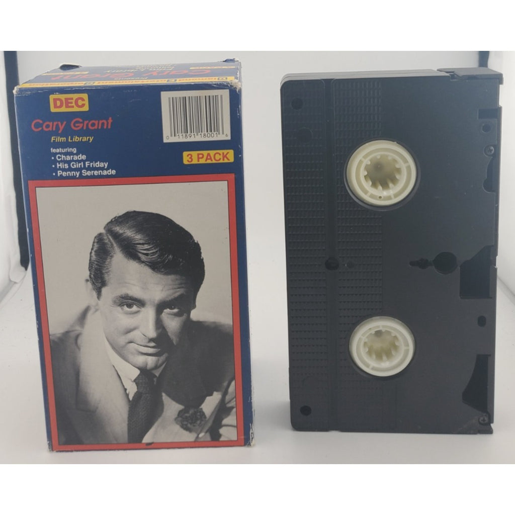 Cary Grant 3 - Pack - Charade / His Girl Friday / Penny Serenade (VHS)