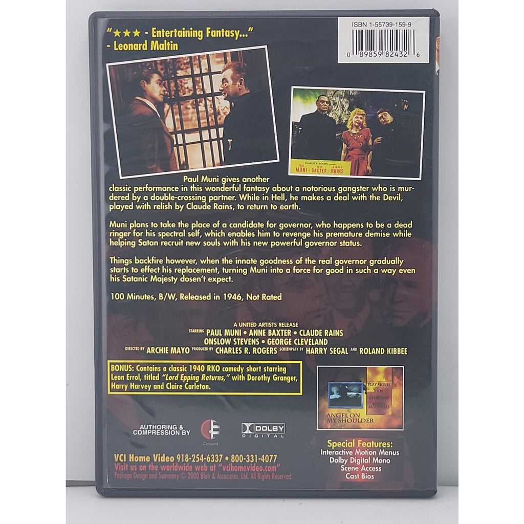 Angel on My Shoulder (DVD, 1946)