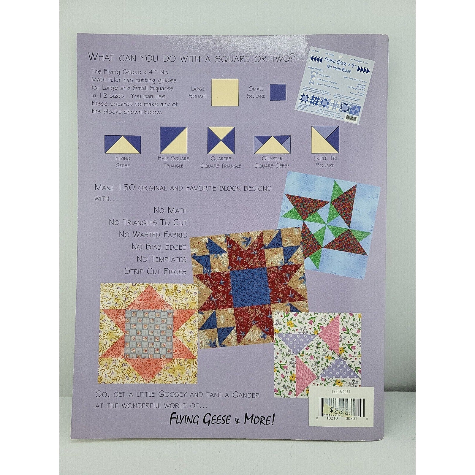 Flying Geese and More Quilt Book by Joan Hawley of Lazy Girl Designs - Dings & D