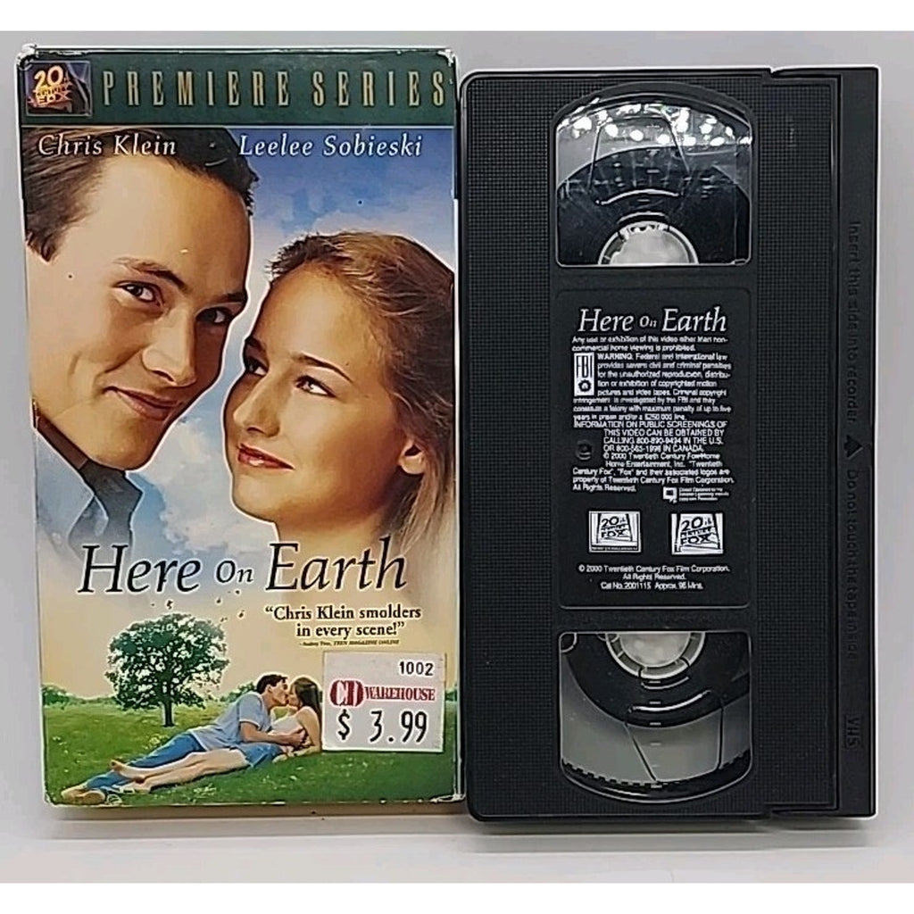 Here On Earth (VHS, 2000, Premiere)