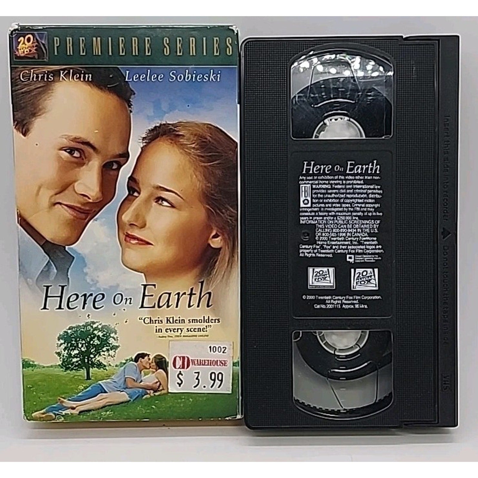 Here On Earth (VHS, 2000, Premiere)