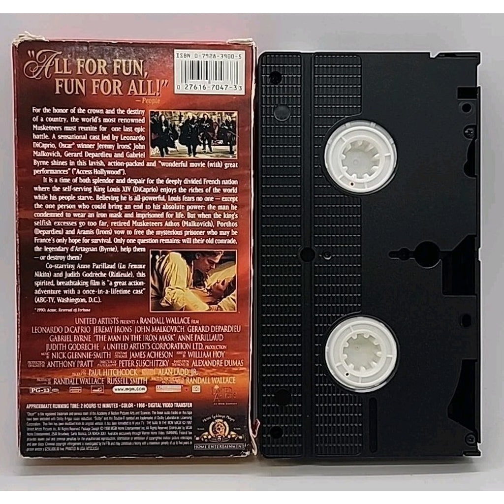 The Man in the Iron Mask (VHS, 1998)