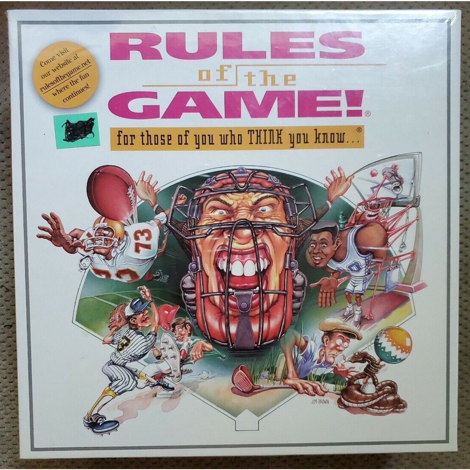 1995 Rules Of The Game Sports Trivia Board Game *Brand New*