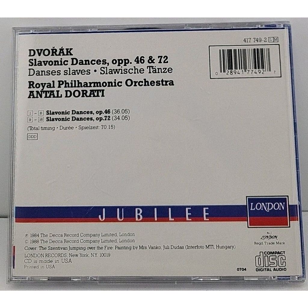 Antonín Dvořák / Royal Philharmonic Orchestra, Antal Dorati - Slavonic Dances CD
