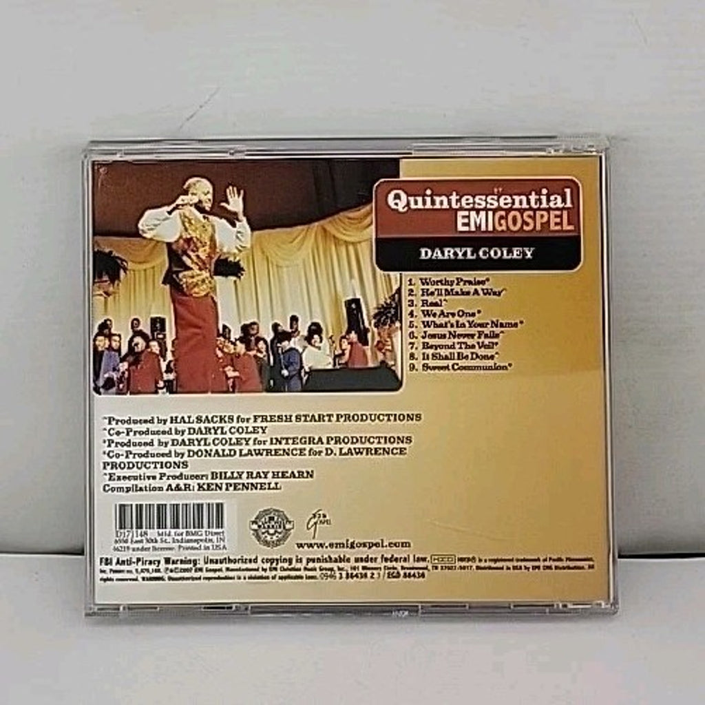 Quintessential EMI Gospel by Daryl Coley (CD, Apr-2007, EMI)