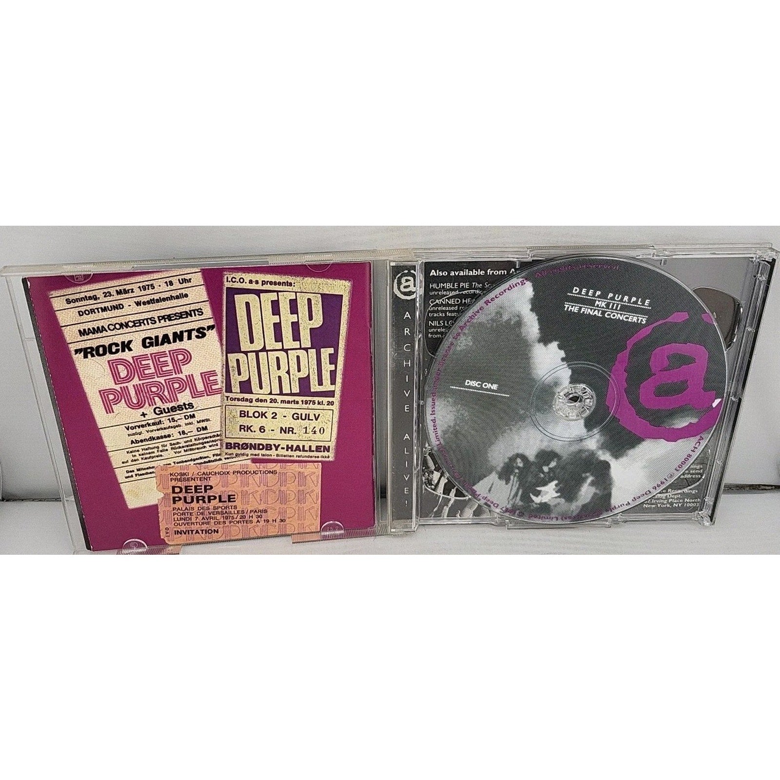 Archive Alive! by Deep Purple (CD, May-1997, 2 Discs, Archive/Navarre)