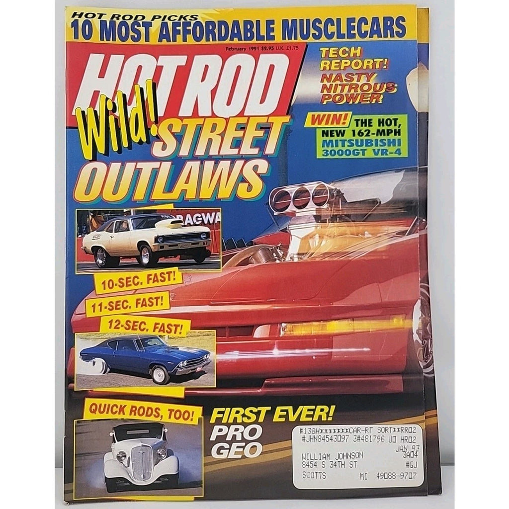 Hot Rod Magazine February 1991