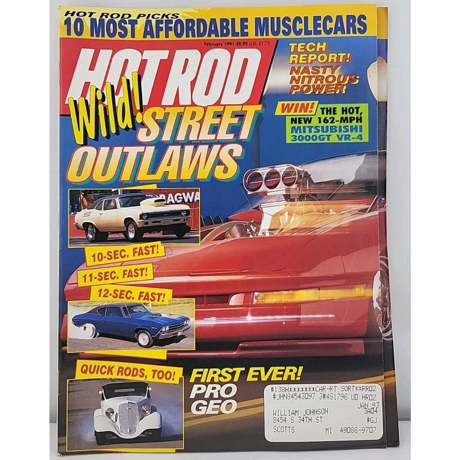 Hot Rod Magazine February 1991