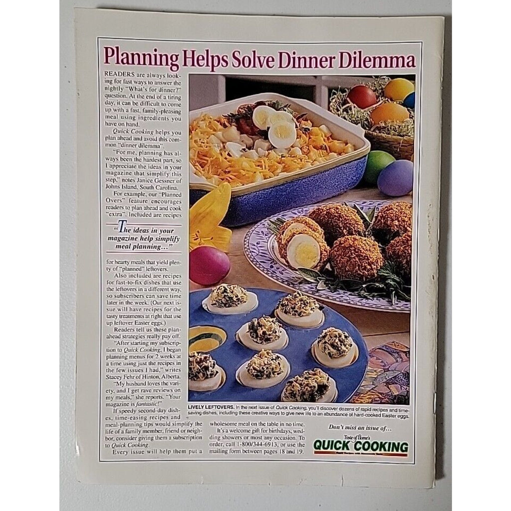 Taste of Home's Quick Cooking Magazine - Jan/Feb 2000