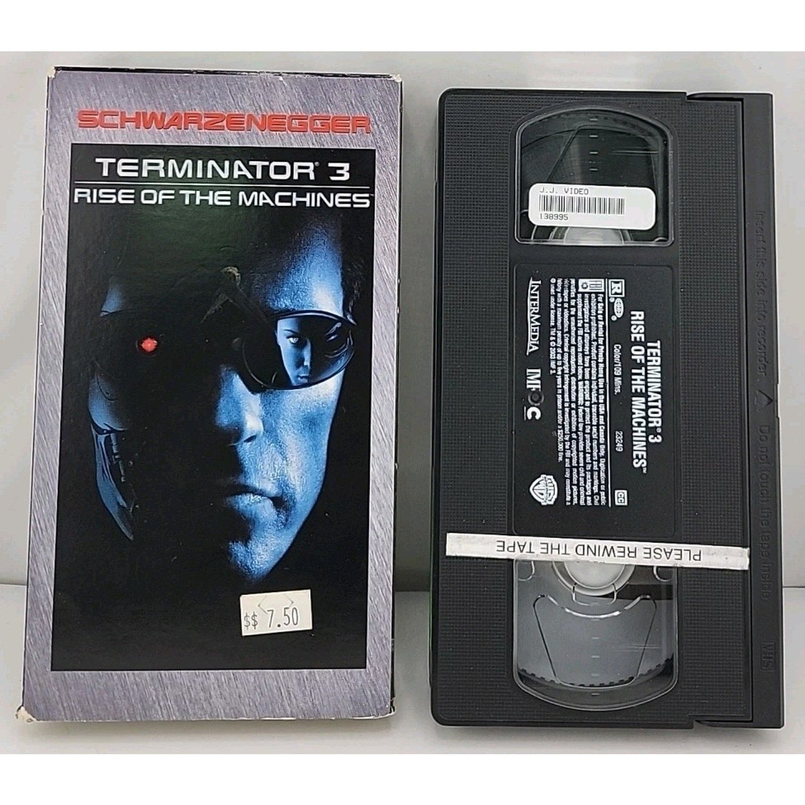 Terminator 3 Rise of the Machines (VHS, 2003)