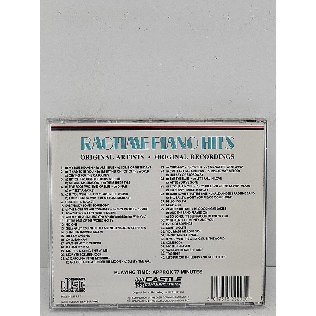 Ragtime Piano Hits - Original Artists - CD