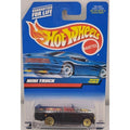 1998 Hot Wheels Mini Truck Black Mainline w/ Gold Lace Wheels #1102 New