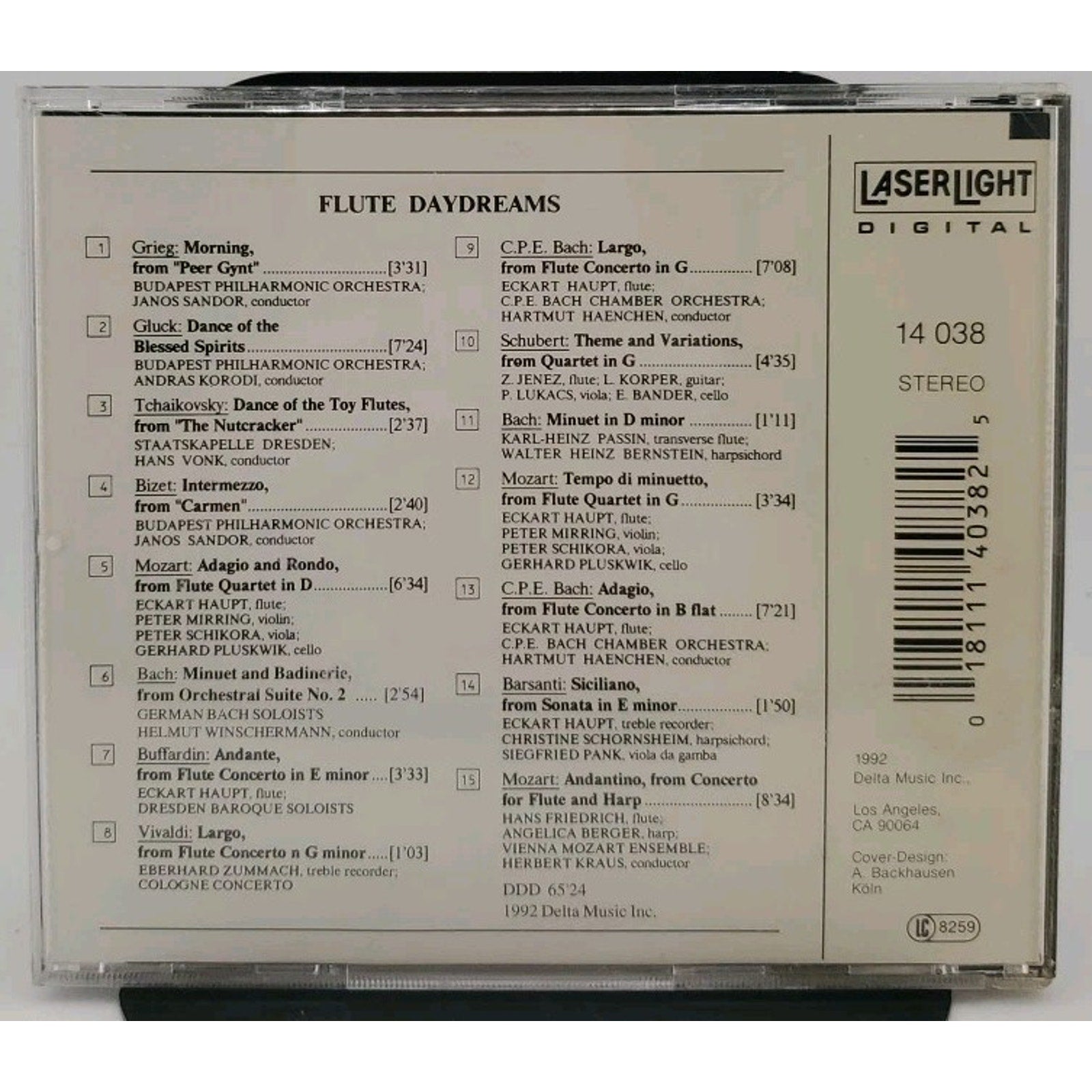 Flute Daydreams (CD, Apr-1992, Laserlight)