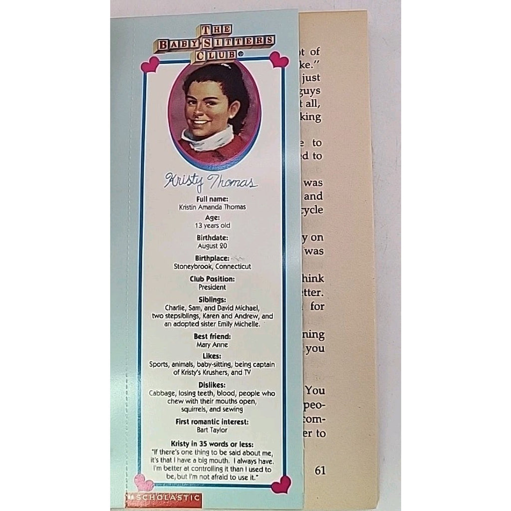 Kristy for President by Ann M. Martin (1992, Trade Paperback)