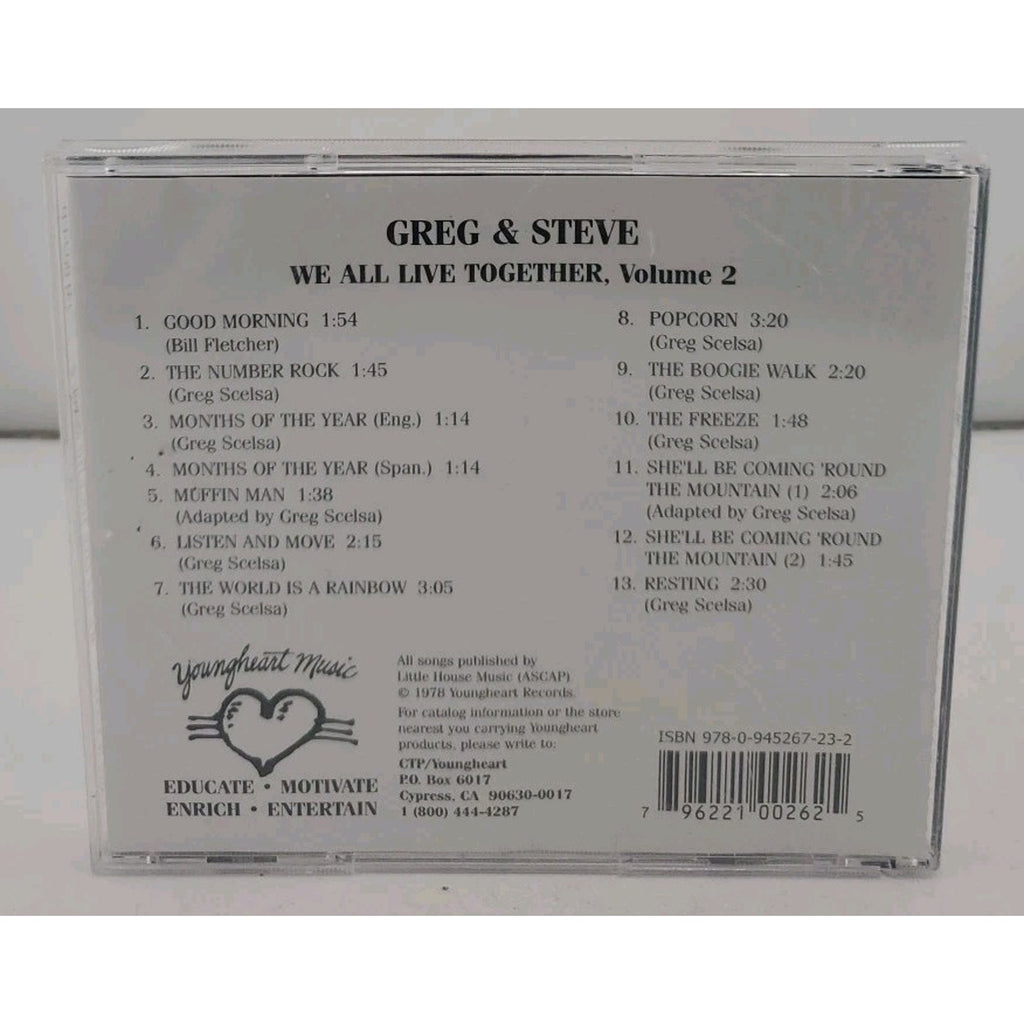 We All Live Together 2 by Greg & Steve (CD, 2000)