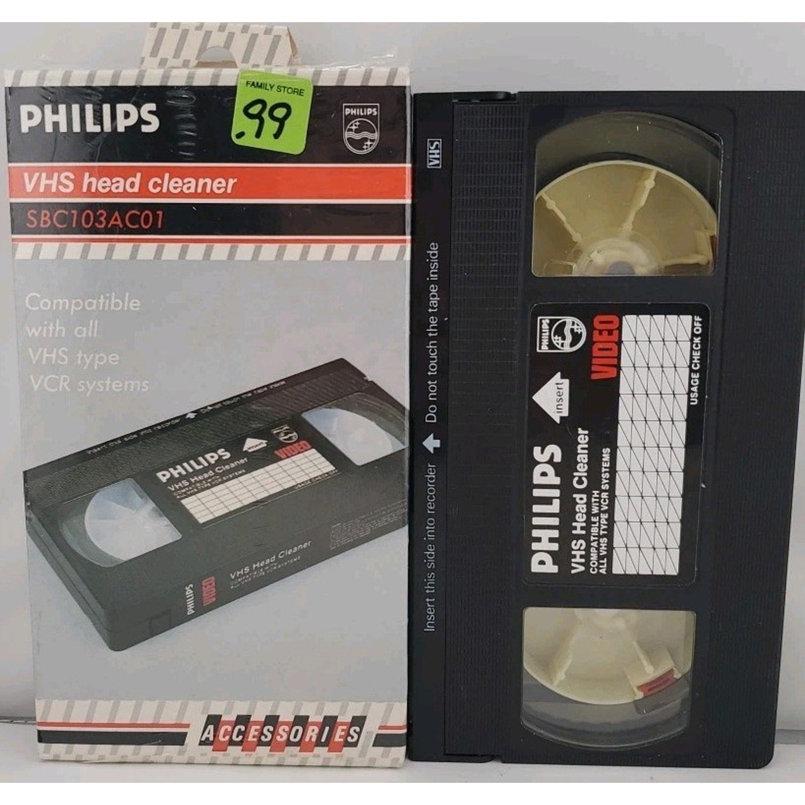 Philips VHS Head Cleaner