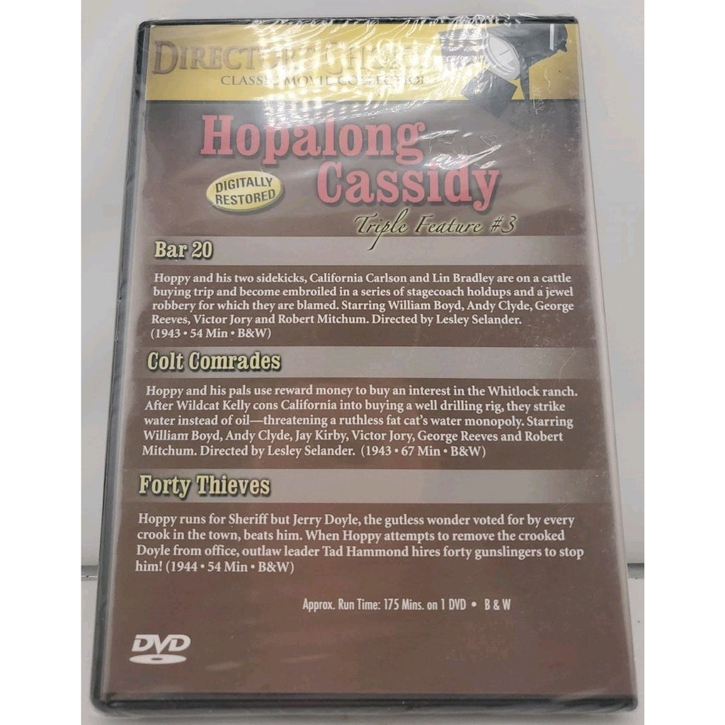 Hopalong Cassidy Triple Feature #3 - Bolt 20 / Colt Comrades (DVD) *Brand New*