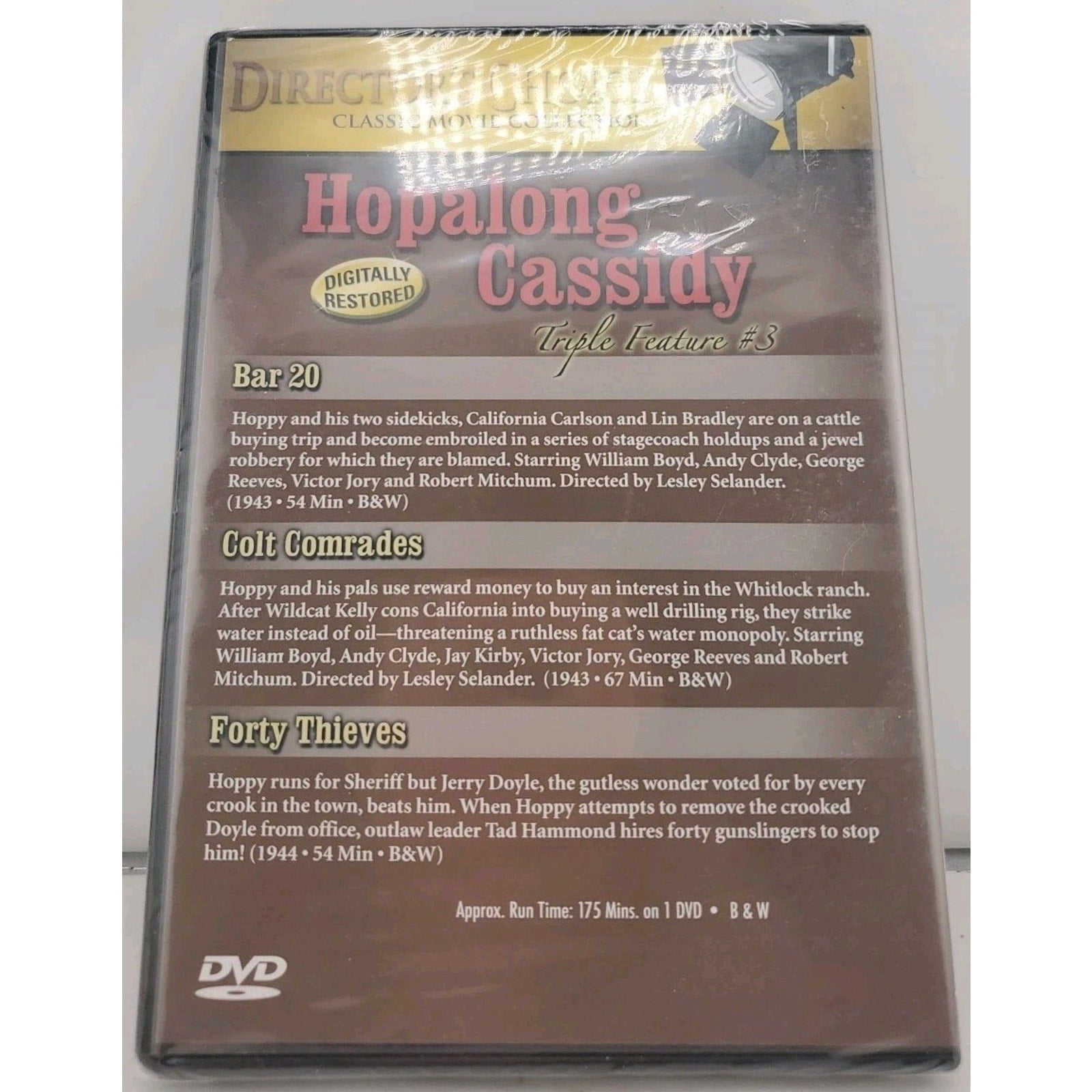 Hopalong Cassidy Triple Feature #3 - Bolt 20 / Colt Comrades (DVD) *Brand New*