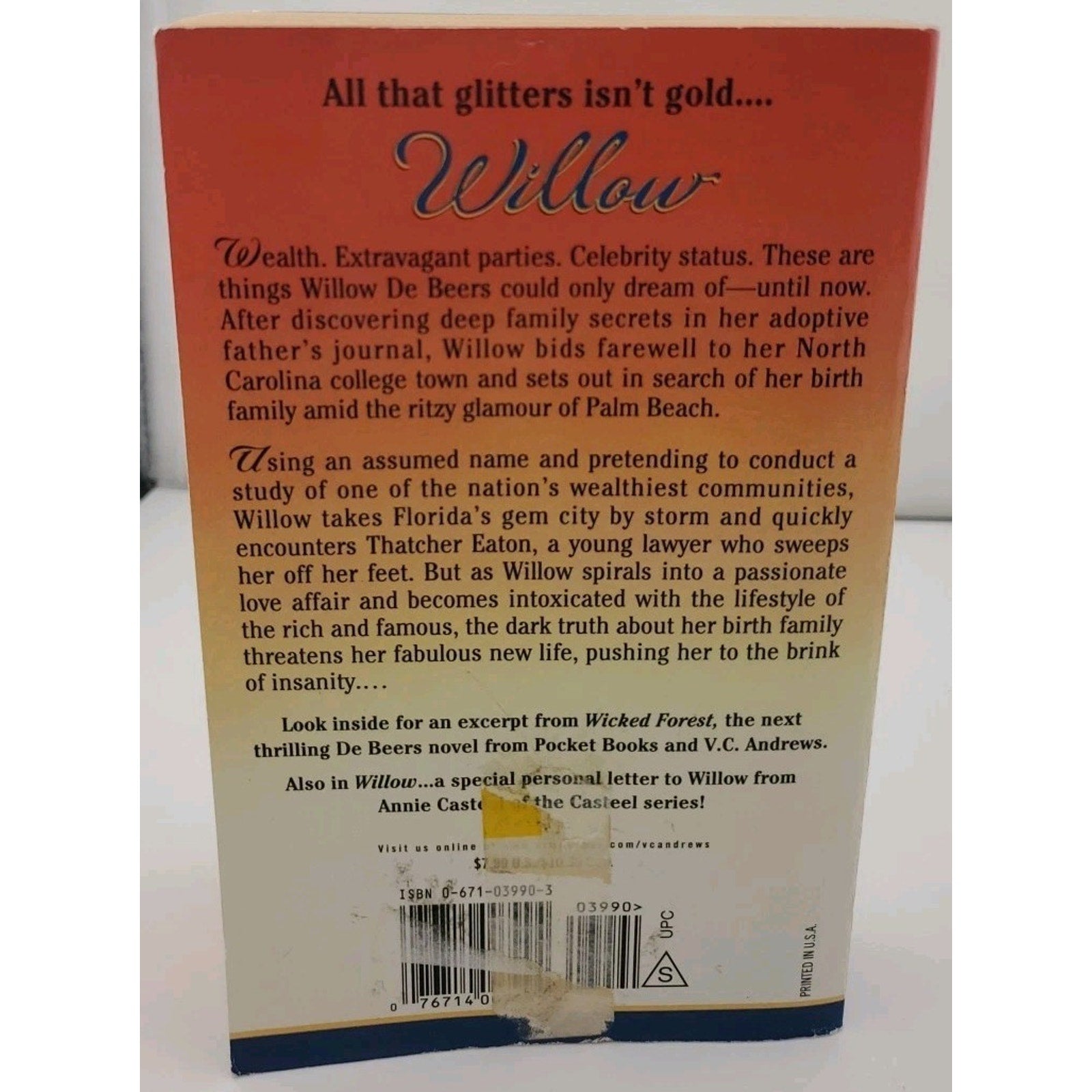 Willow by V. C. Andrews (2002, Mass Market)