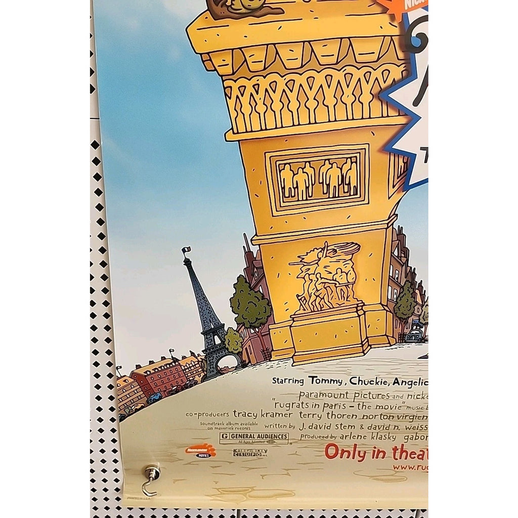 2000 Rugrats in Paris The Movie Double Sided 27" x 41" Theatrical Movie Poster