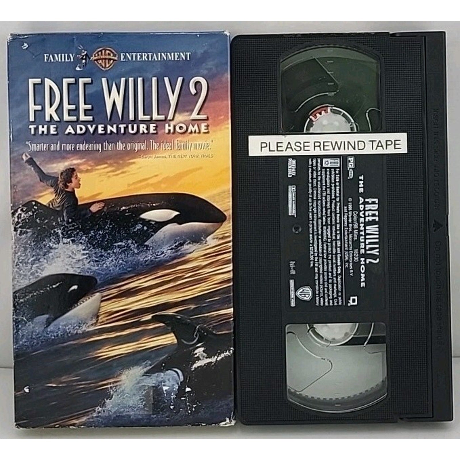 Free Willy 2 Adventure Home (VHS, 1995)