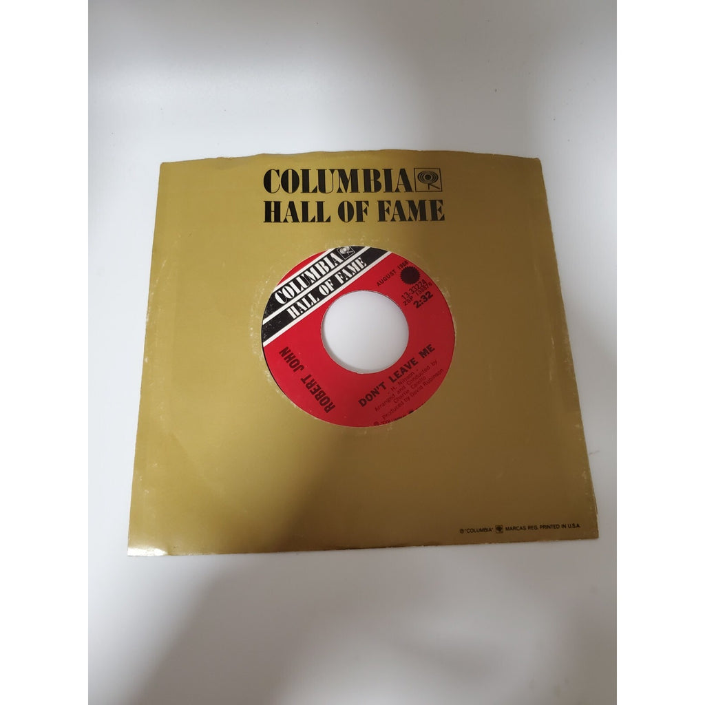 Robert John - Don't Leave Me - 45RPM Record - Singles