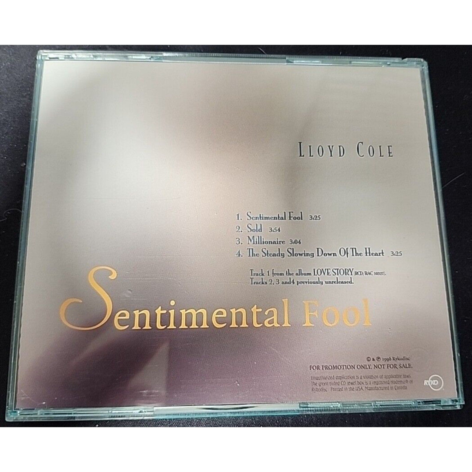 Llloyd Cole - Sentimental Fool PROMO (CD)
