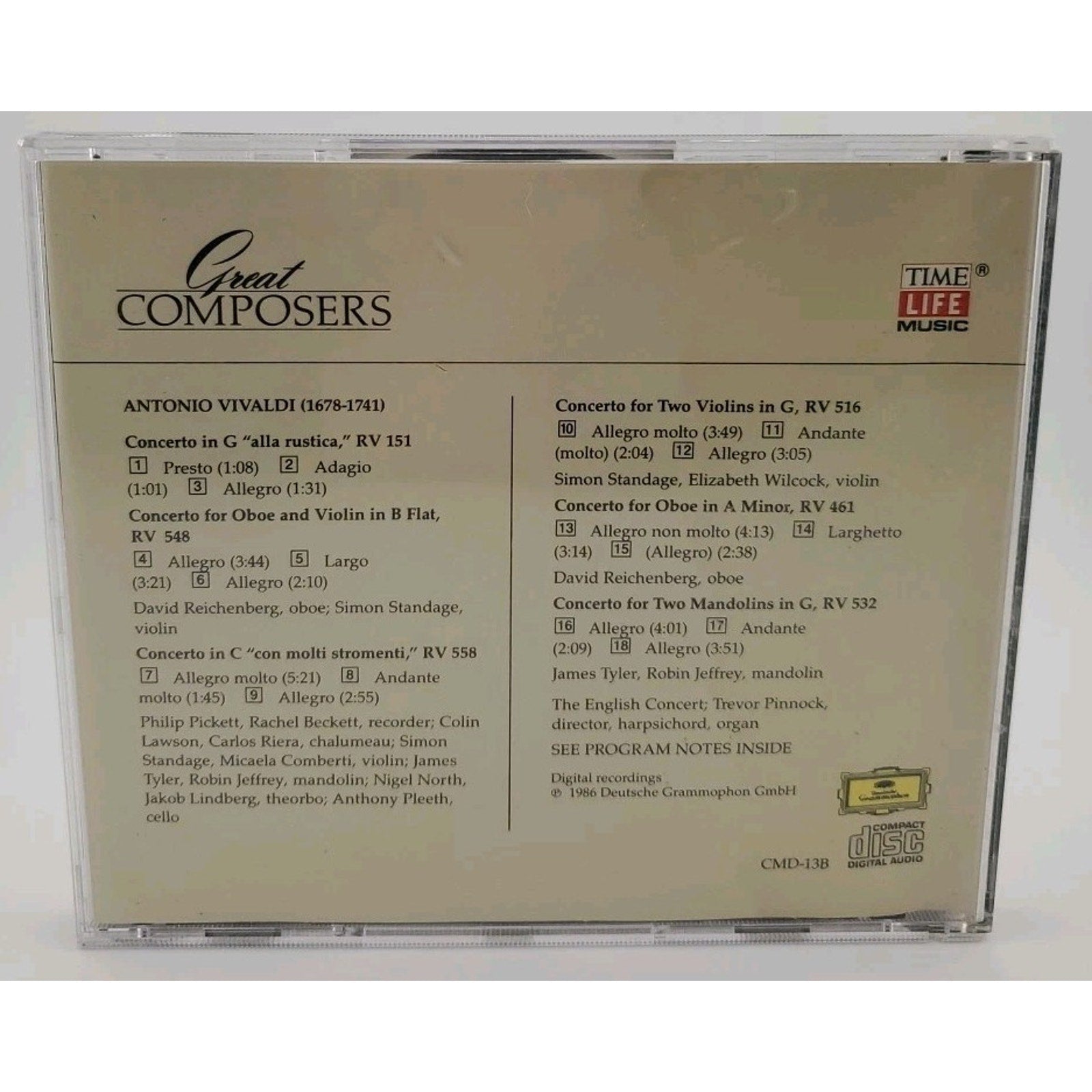 Vivaldi - Great Composers - Time Life - CD