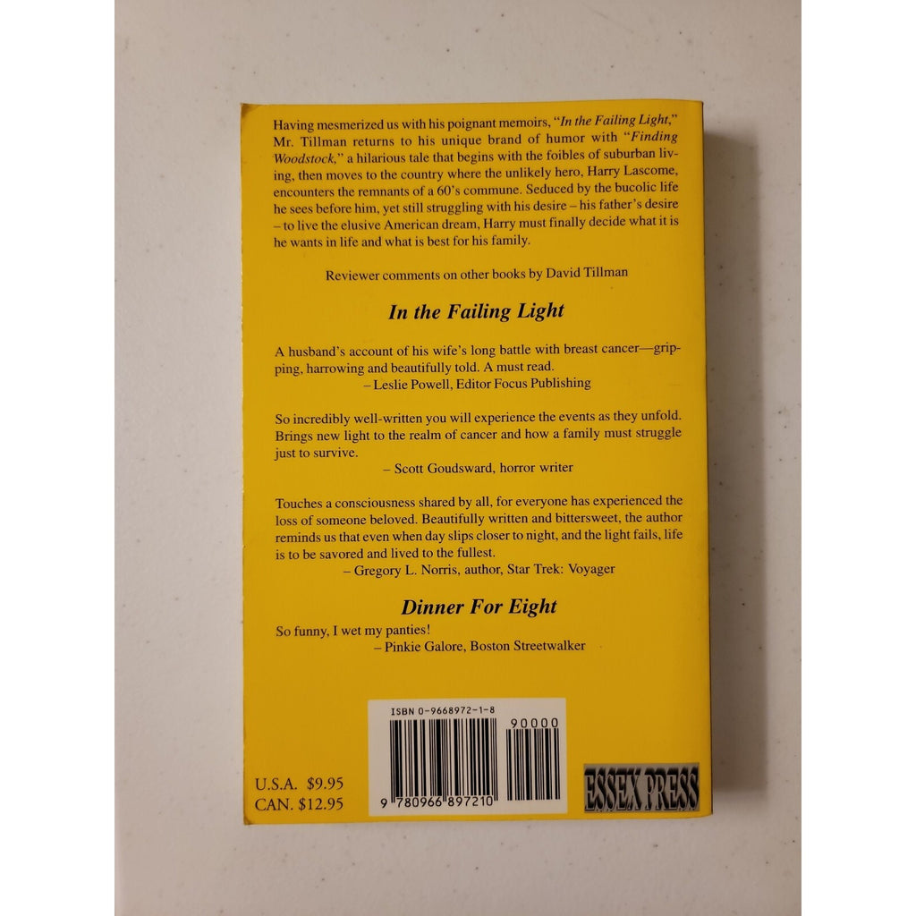 Finding Woodstock by David Tillman (1999, Trade Paperback)