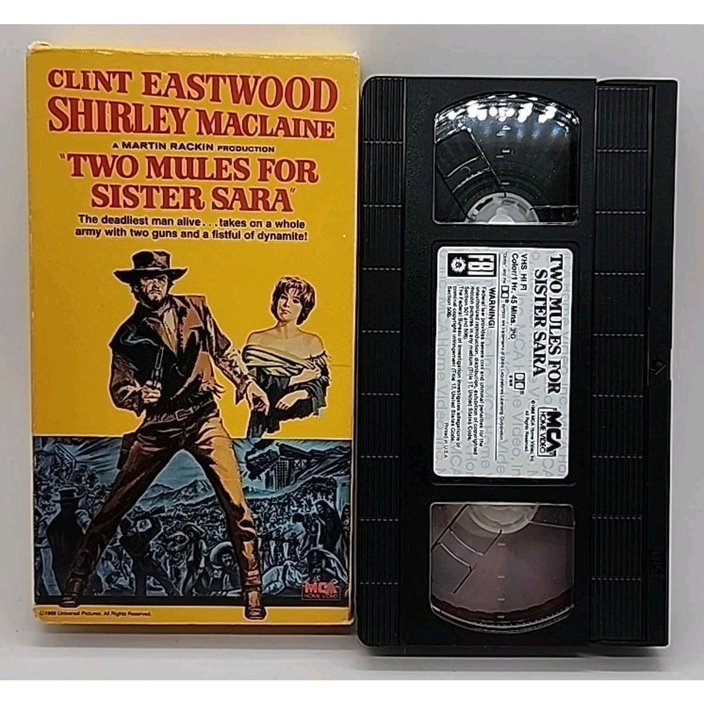 Two Mules For Sister Sara (1969) VHS