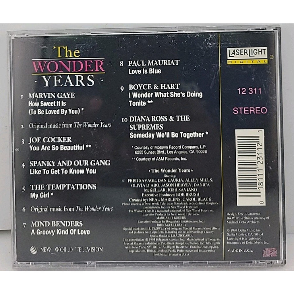 Music from the Wonder Years, Vol. 1 by Various Artists (CD, Mar-1994,...