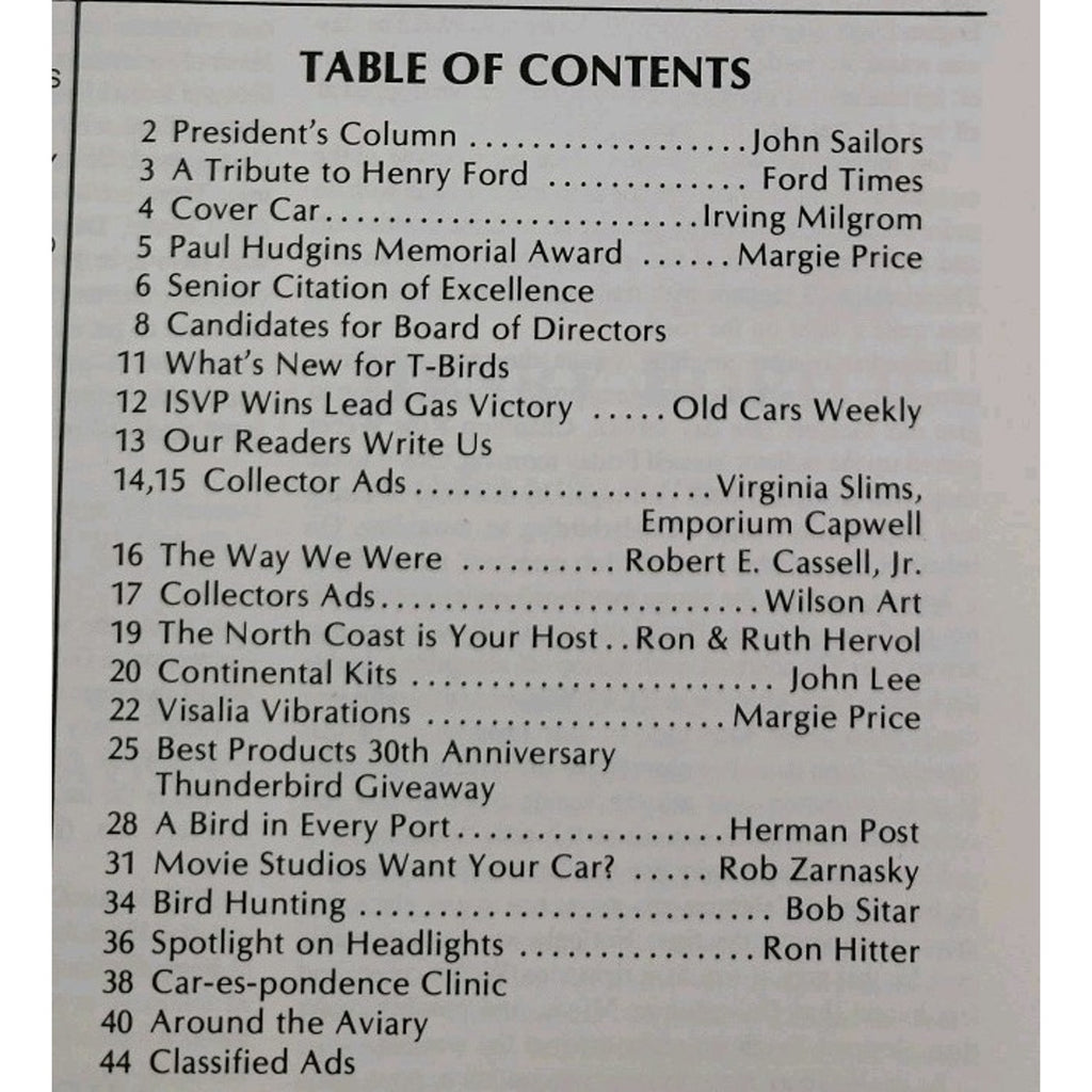 Early Bird Magazine November-December 1987