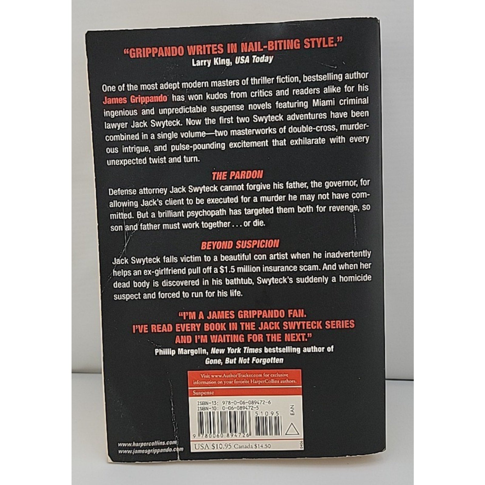 Pardon and Beyond Suspicion by James Grippando (2006, Trade Paperback)