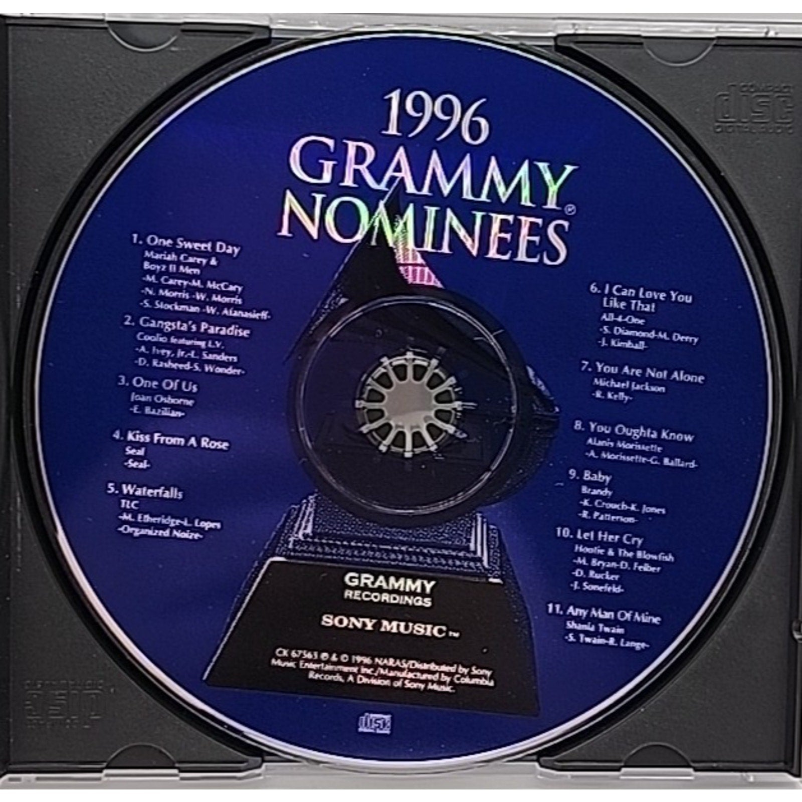 1996 Grammy Nominees by Various Artists (CD, Feb-1996, Sony Music...