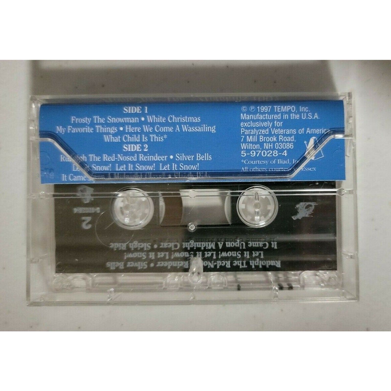 Home for the Holidays Paralyzed Veterns of America Vintage Cassette Tape in Case
