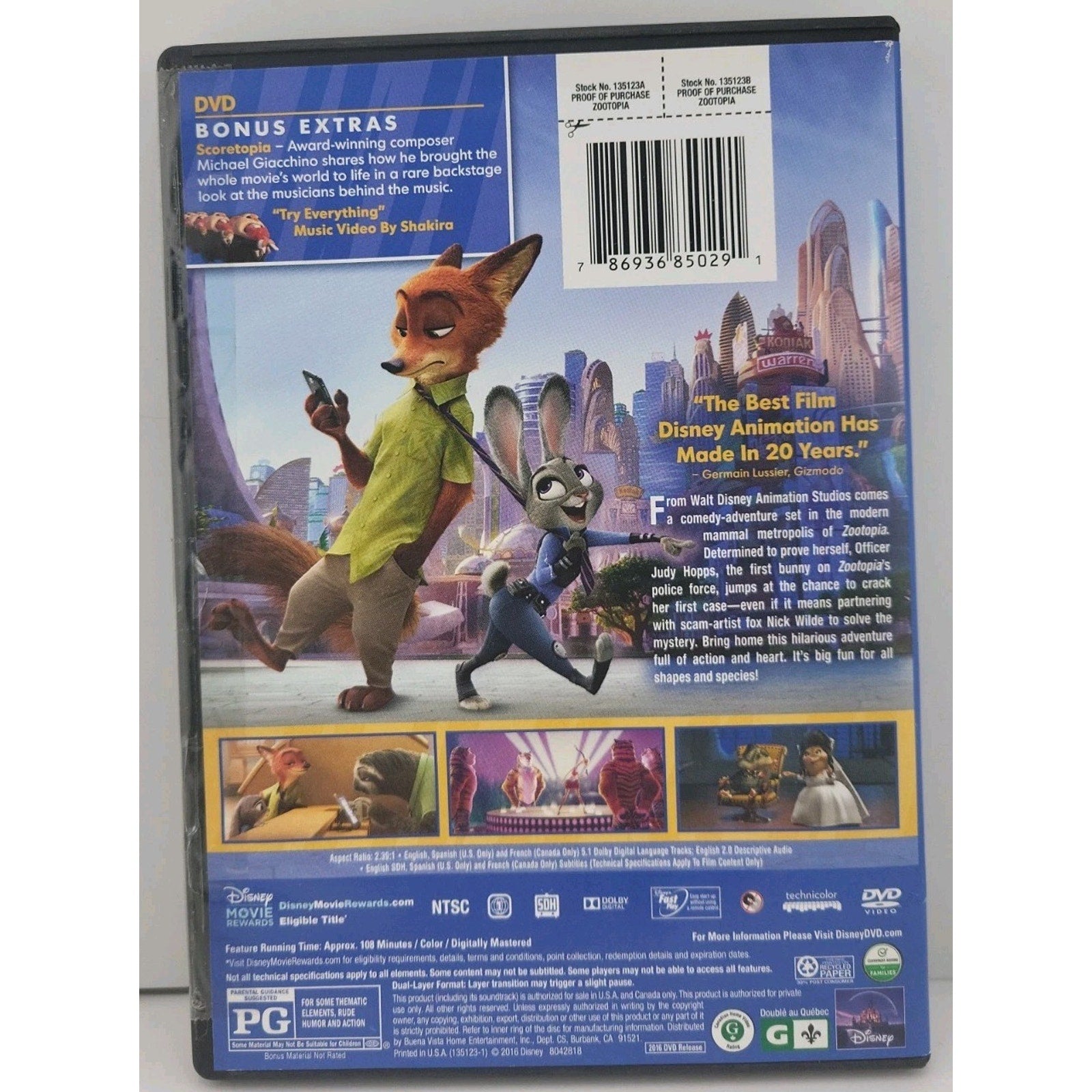 Zootopia (DVD, 2016)