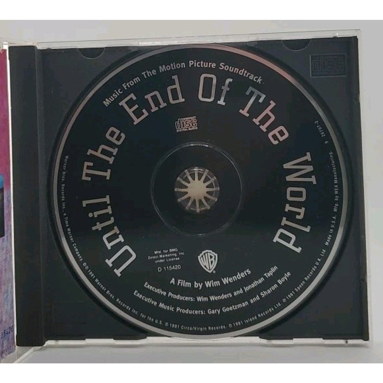 Until the End of the World by Original Soundtrack (CD, Dec-1991, Warner Bros.)