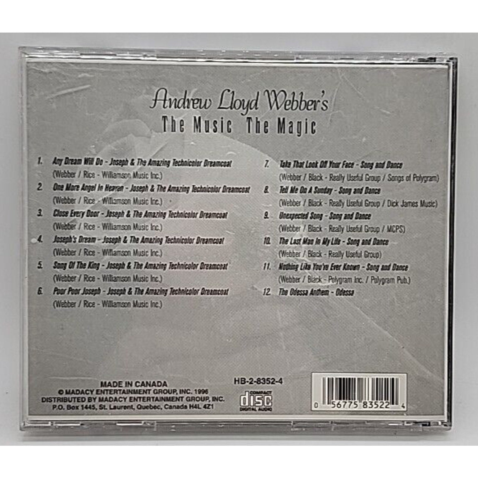 Music of the Night - By a. Lloyd Webber - Disc 4 (CD)