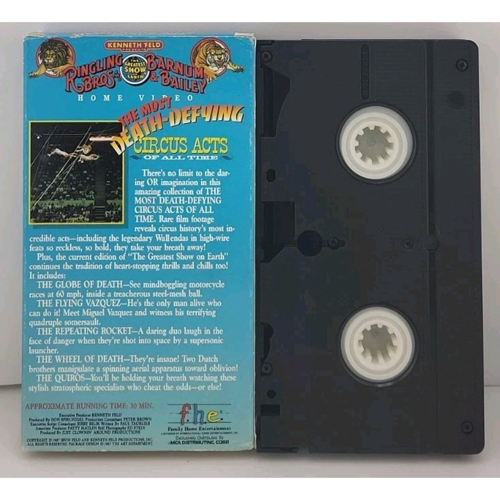 The Most Death-Defying Circus Acts Of All Time (VHS, 1987)