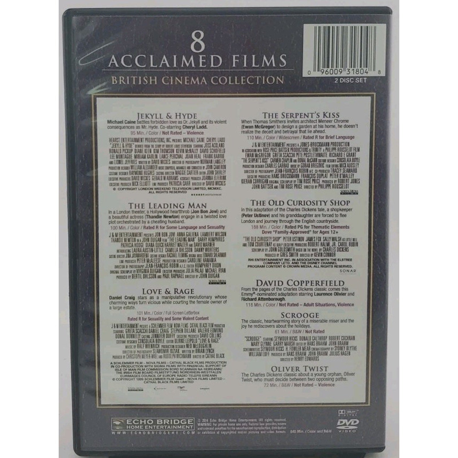 British Cinema Collection: 8 Acclaimed Films (DVD, 2014, 2-Disc Set)