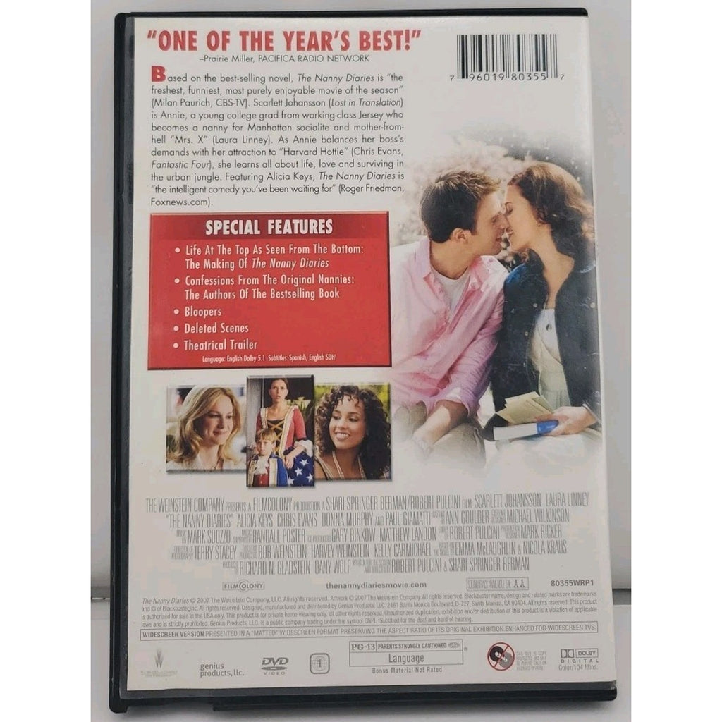 The Nanny Diaries DVD Blockbuster Exclusive