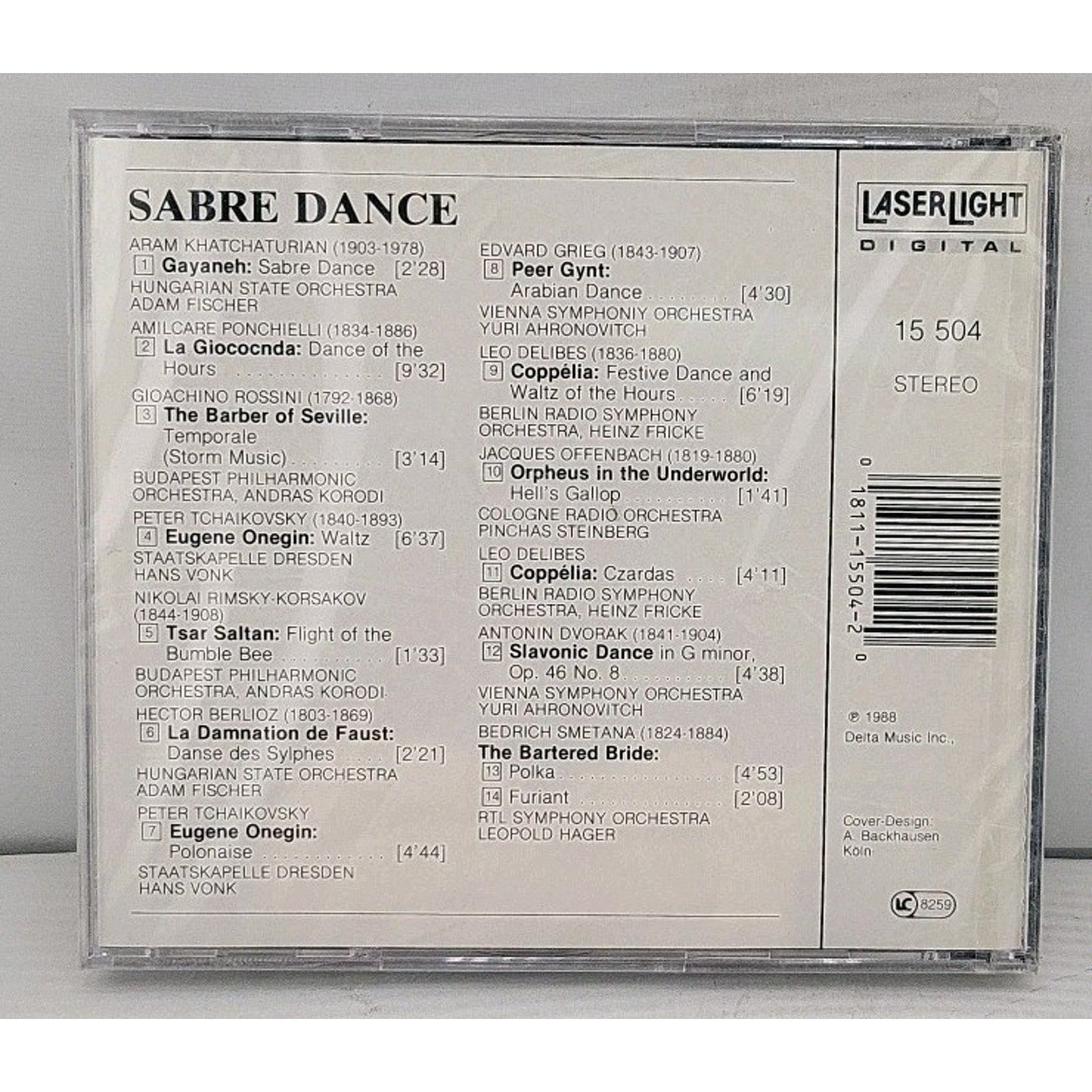 Sabre Dance/Temporale/Etc by Grieg / Dvorak / Rossini / Delibes (CD) *Brand New*