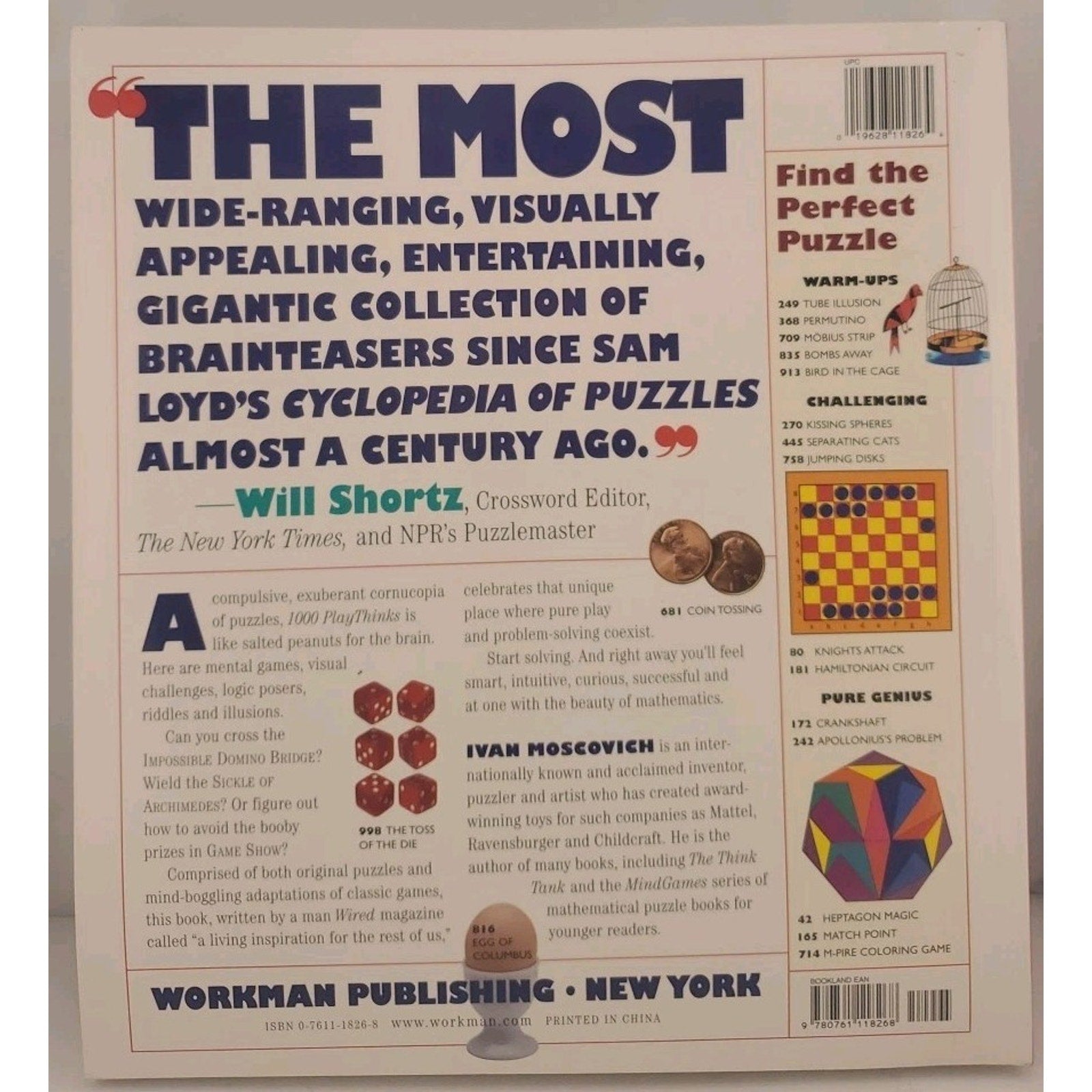 Big Book of Brain Games : 1,000 PlayThinks of Art, Mathematics and Science by...