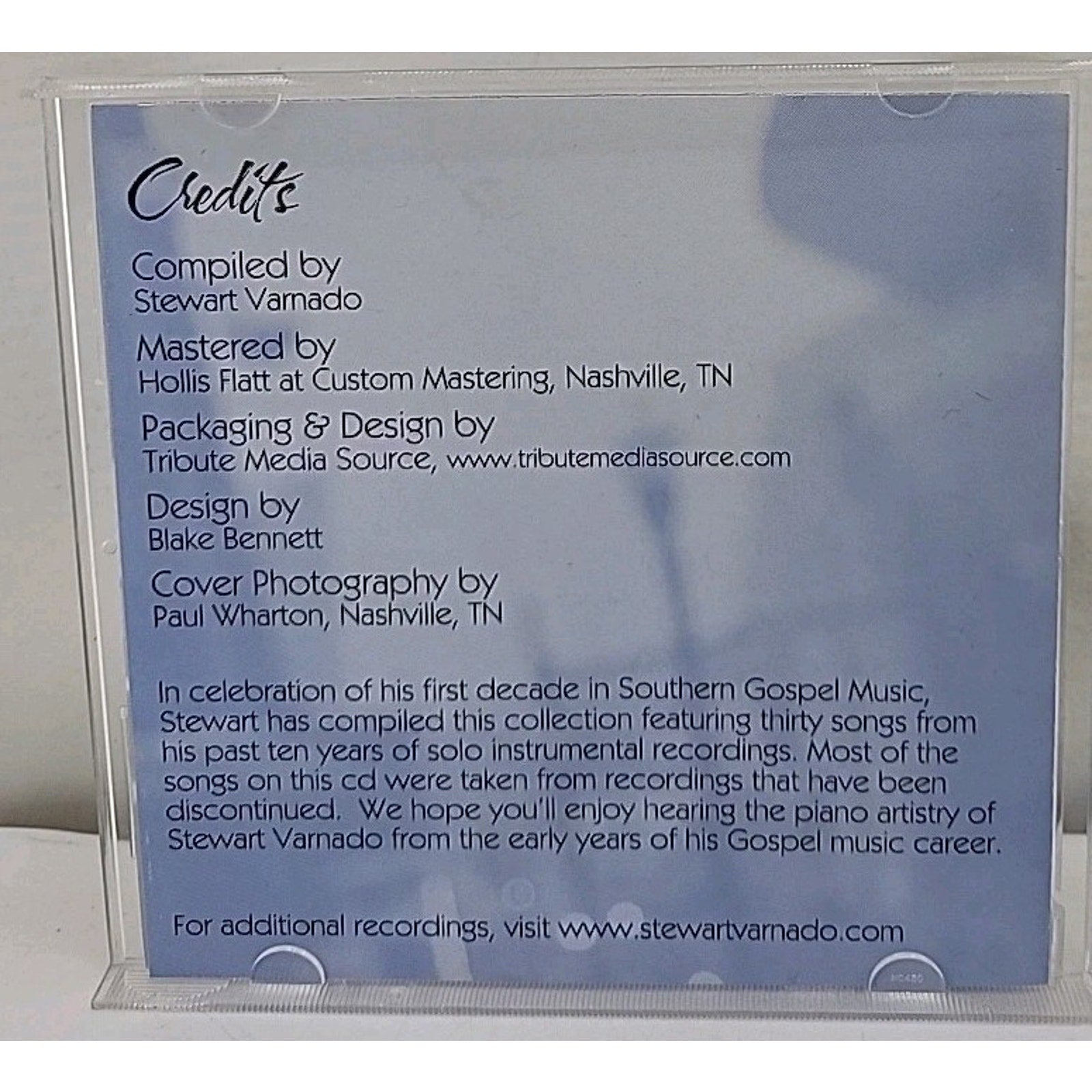 Stewart Varnado A Southern Gospel Decade CD