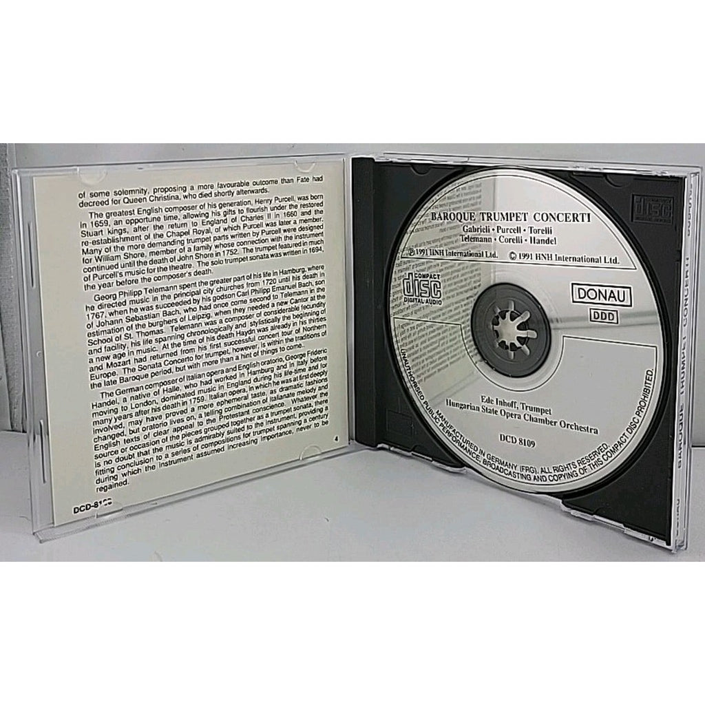 Baroque Trumpet Concerti Hungarian State Opera Chamber Orchestra CD Classical