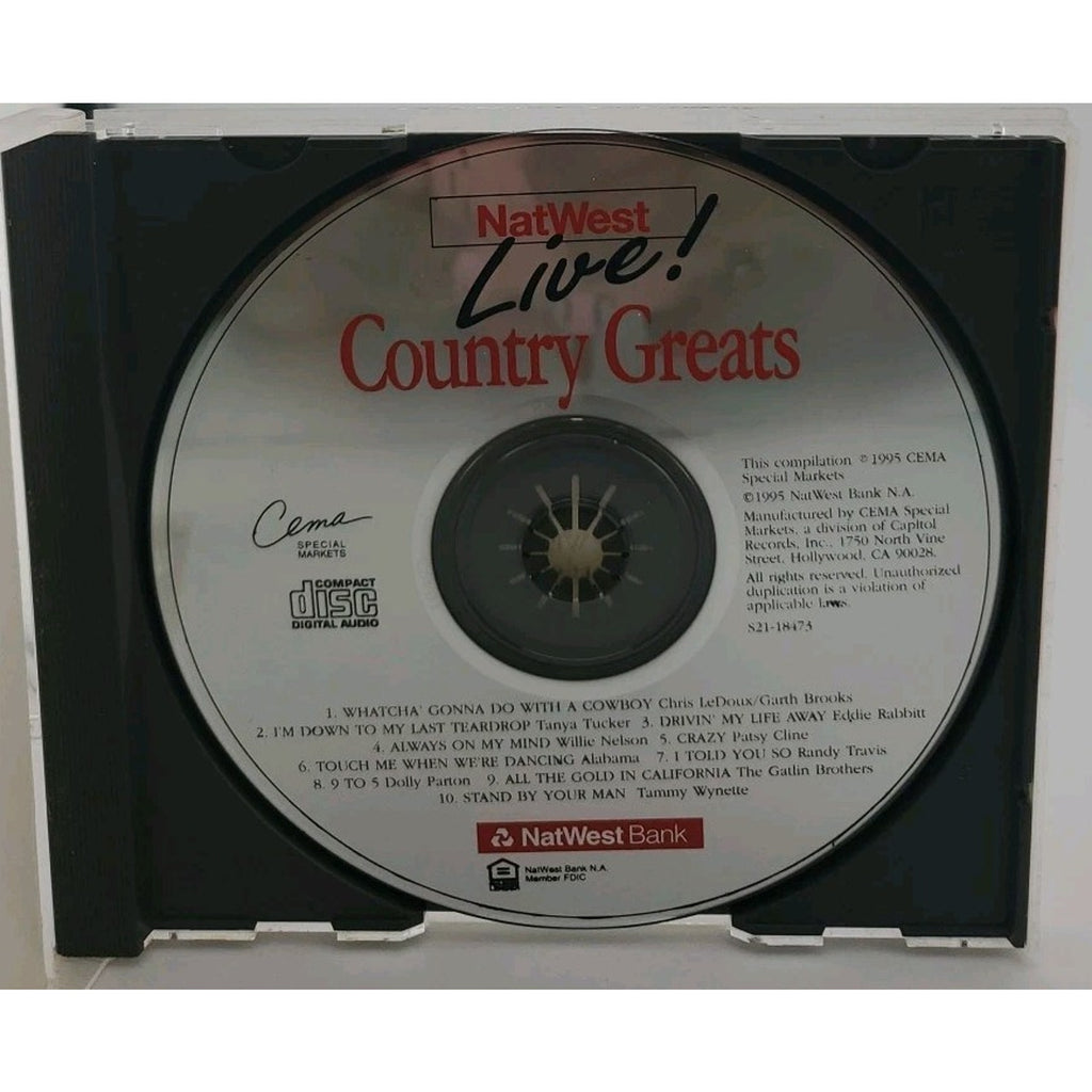 Country Great Live! NatWest in Tune With You! (CD)