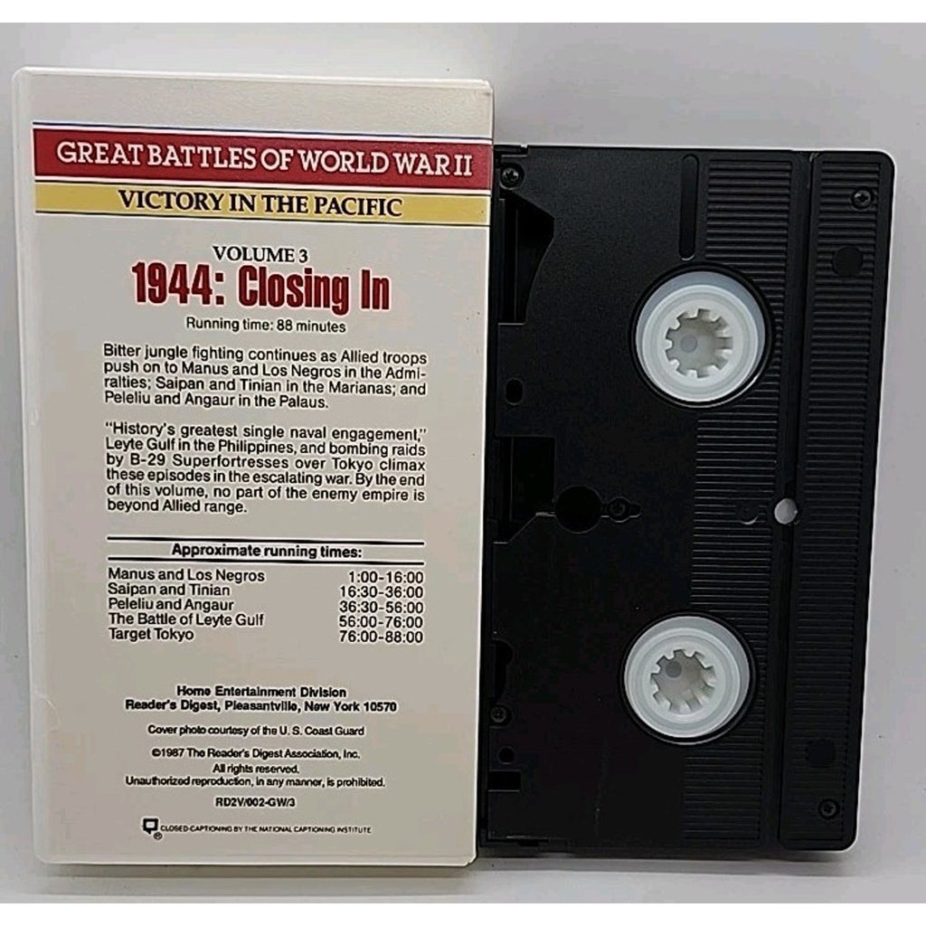 Great Battles Of World War II Victory in the pacific VHS Box Set