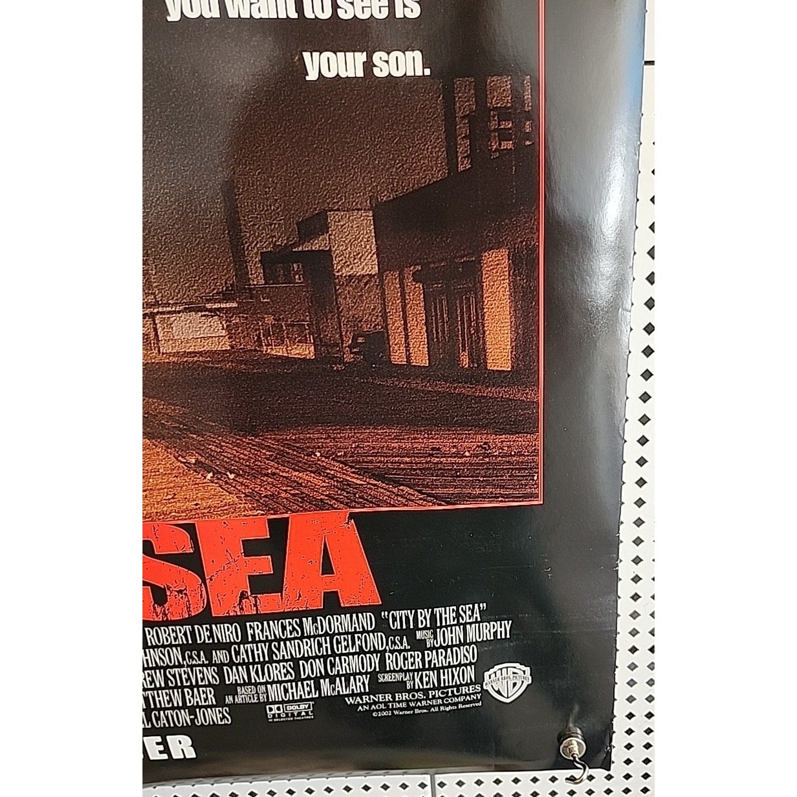City By The Sea Movie Poster 2 Sided Original 27x40 Robert De Niro